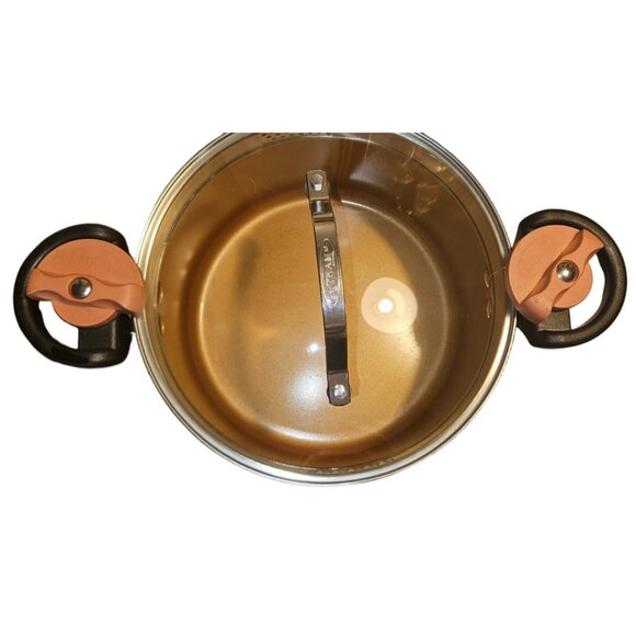 Gotham Steel Stock Pot 5 Quart Large Cooking Pasta Pot Nonstick Big Ceramic Soup - Picture 3 of 12